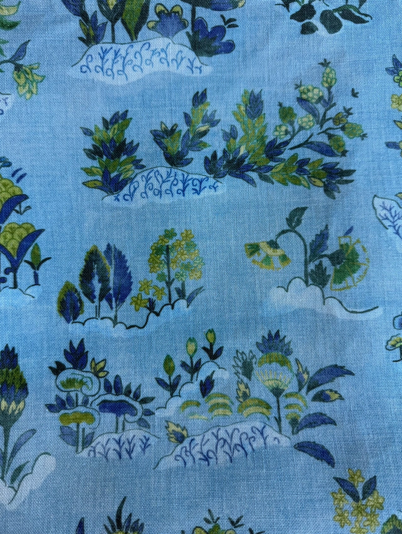 Flora & Fauna in Atlas Blue – Limited Fabric Cut – Ready to Ship