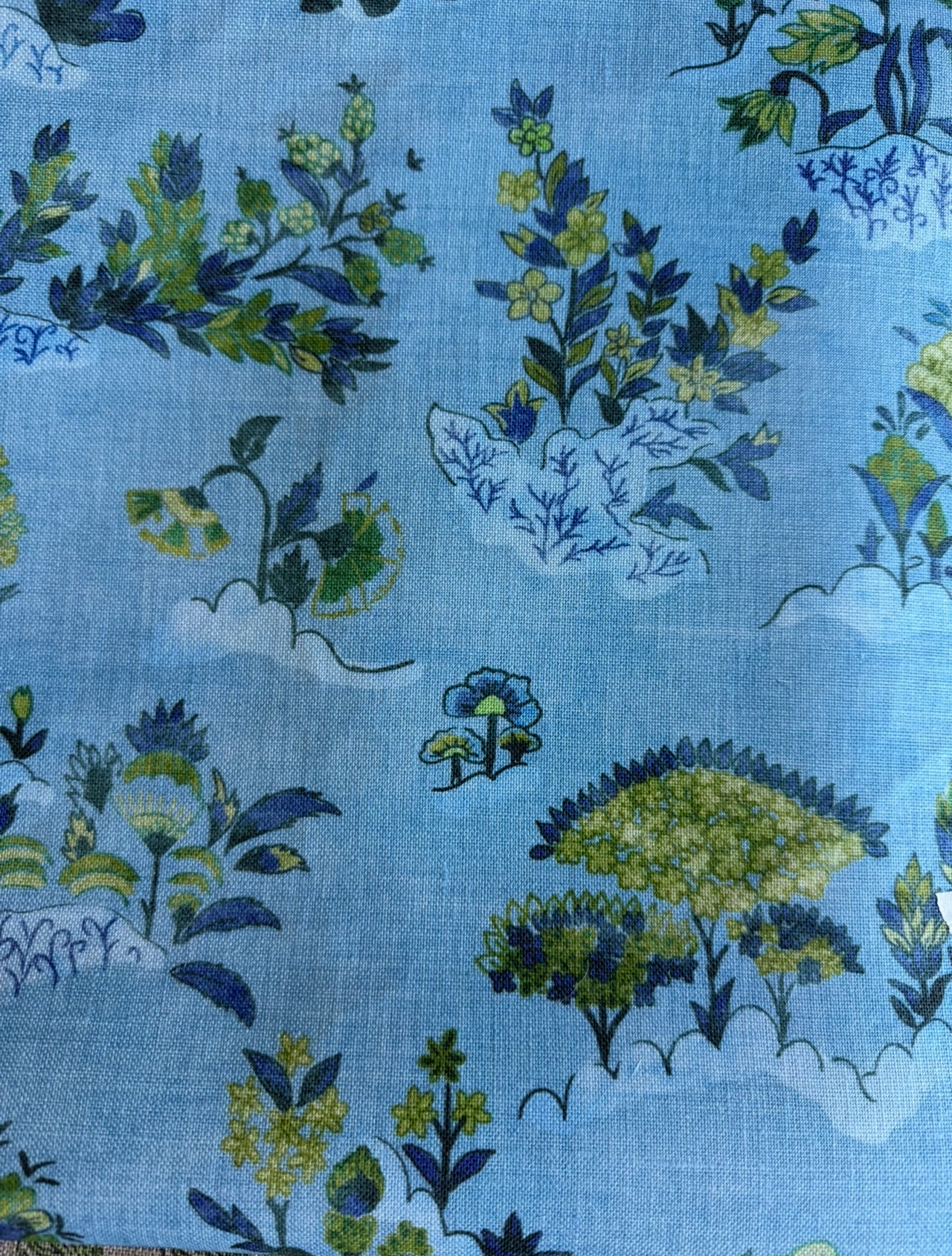 Flora & Fauna in Atlas Blue – Limited Fabric Cut – Ready to Ship