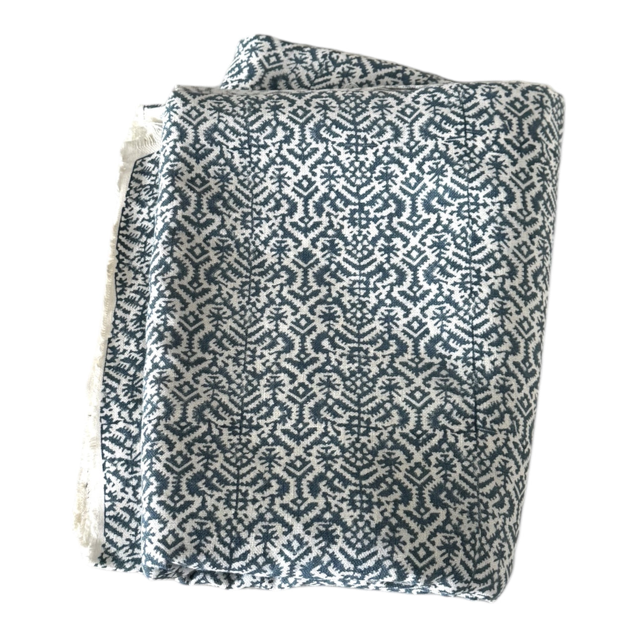 Tangier in Adriatic on Oyster – Limited Fabric Cut – Ready to Ship