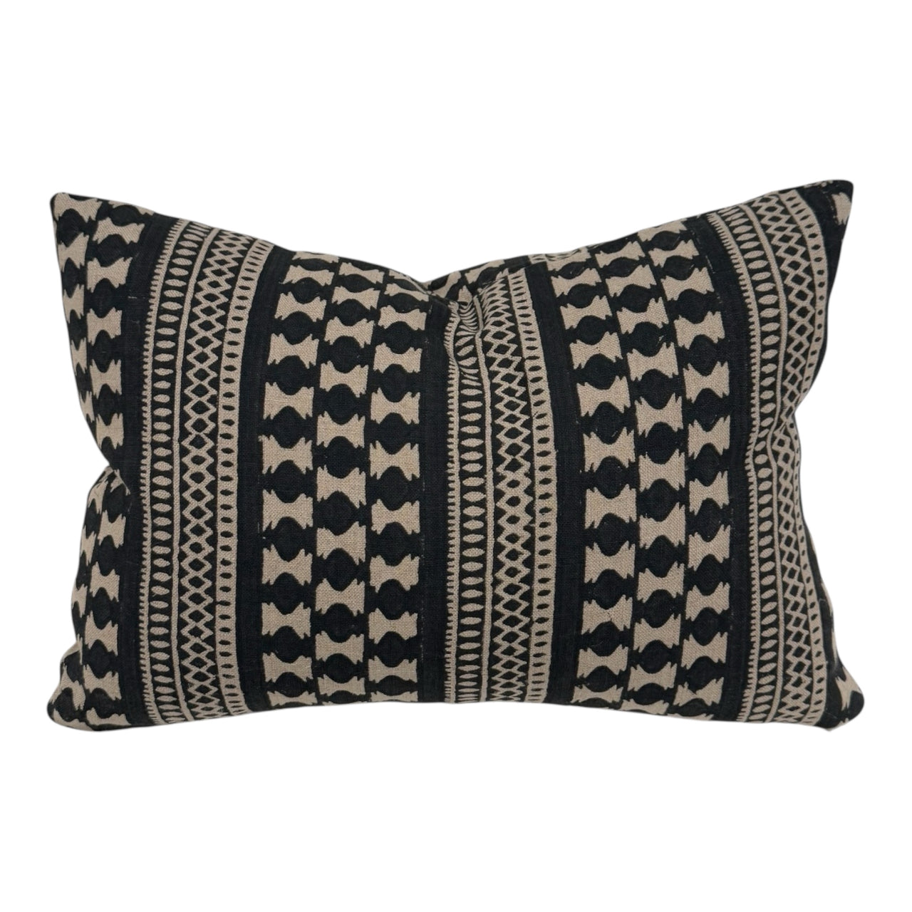 Sujan Stripe in Midnight Pillow Cover— 14x20— Ready to Ship